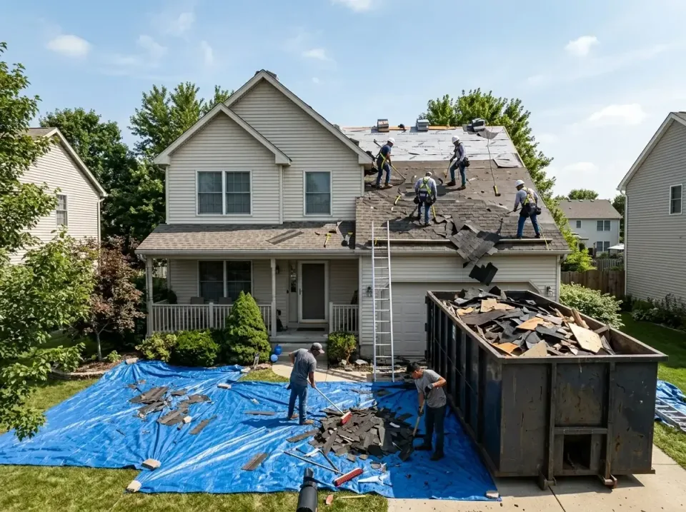 roof-replacement-debris-remova-004 — frequently asked questions, Cheapest Dumpster Rentals in Chicago Heights, IL